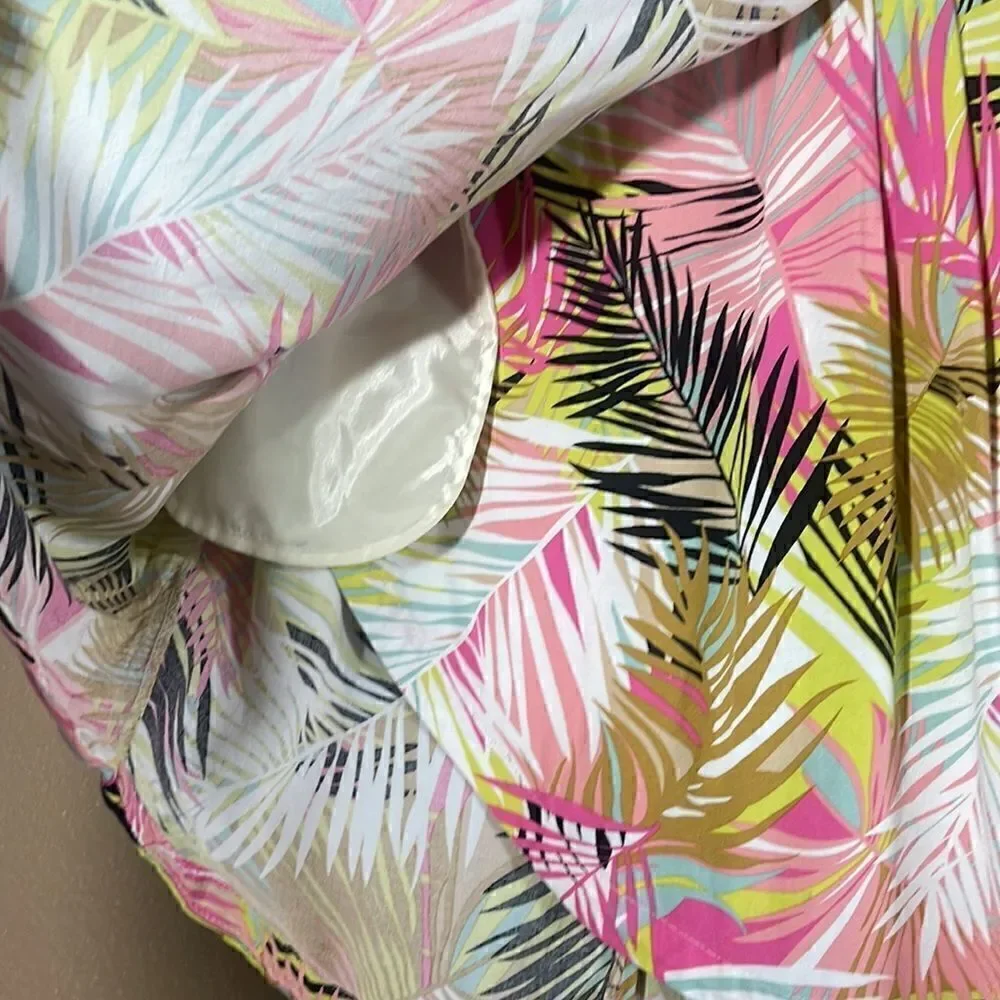 H&M tropical faux wrap skirt size 6